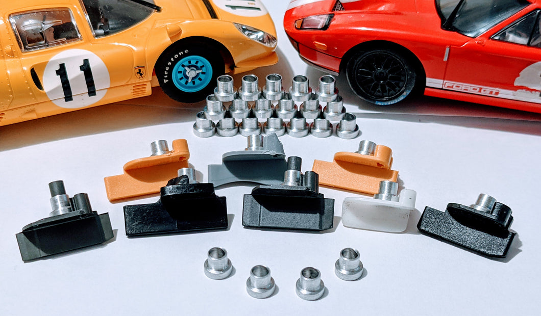 Scalextric slot car guide adapters for Carrera & wood tracks PK of 4
